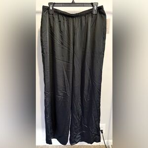 NWT Black Wide-Leg Pants with Elastic Waist